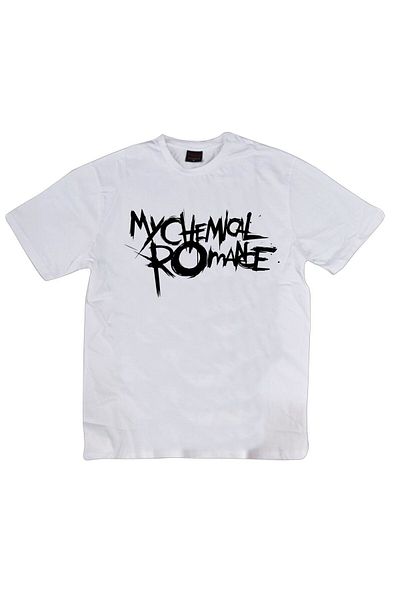 fame-stoned Μπλουζάκι My Chemical Romance Printed Unisex 100% Cotton White T-shirt