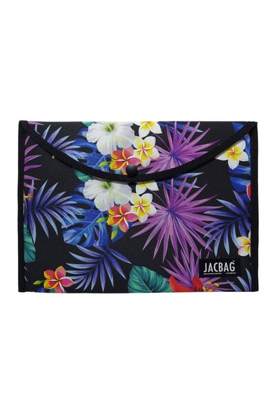 Jacbag Caiet de documente A4 pentru femei, cu închidere cu capsă, cu foi mov,...