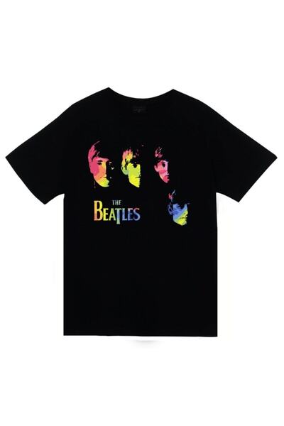 fame-stoned The Beatles Štampano Unisex 100% pamuk Crna T-shirt