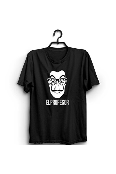 fame-stoned Unisex crna La Casa De Papel Štampano T-shirt