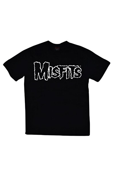 fame-stoned Misfits Štampano Unisex 100% pamuk Crna T-shirt