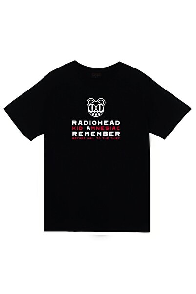 fame-stoned Radiohead Štampano Unisex crna 100% pamuk T-shirt