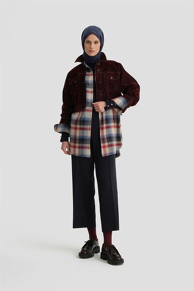 Armine Παντελόνι Navy Blue Palazzo - Με Επιταγή στη μέση, Μοντέλο 24kh2722