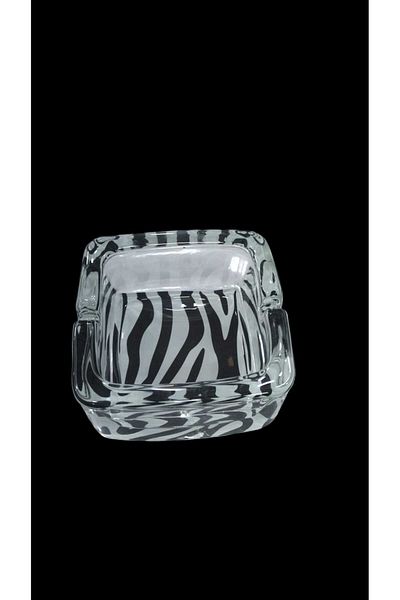 AURA Patterned Glass Ashtray