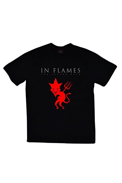 fame-stoned In Flames unisex majica sa printom, 100% pamuk, crna