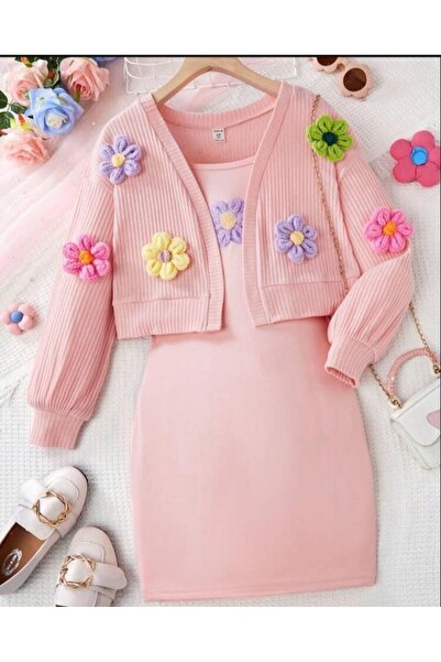 bir dünya çocuk Lotus Elbise ve Hırka Kombin