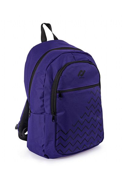 Pippa Purple Three Compartment School, Day & Travel Backpack