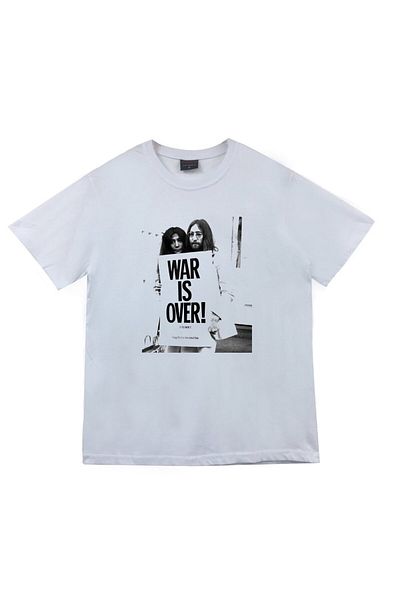 fame-stoned The Beatles Printed Unisex 100% βαμβακερό λευκό μπλουζάκι