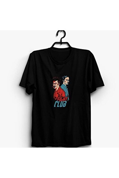 fame-stoned Fight Club Štampano Unisex 100% pamuk Crna T-shirt