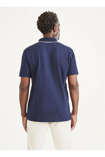 Dockers Ανδρικό μπλουζάκι από 100% βαμβάκι Polo Neck Regular Fit Navy Blue A3027-0007