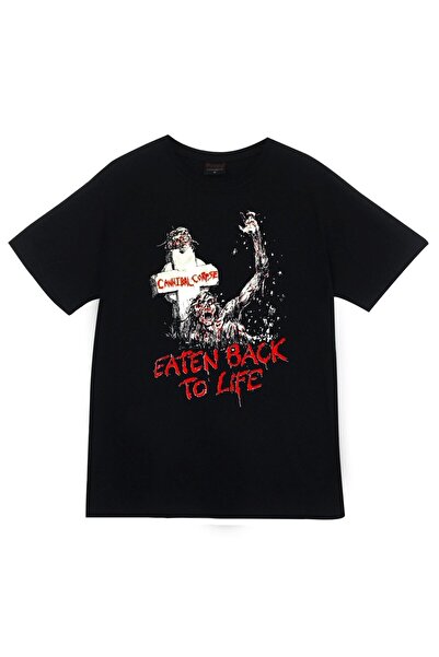 fame-stoned Tricou negru unisex 100% bumbac cu imprimeu Cannibal Corpse