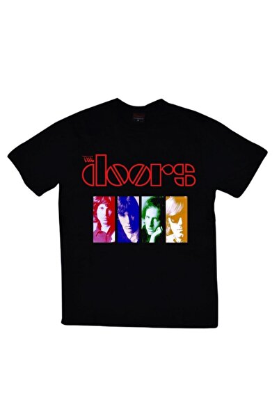 ZOKAWEAR Μπλουζάκι The Doors Printed Unisex 100% Cotton Μαύρο T-shirt