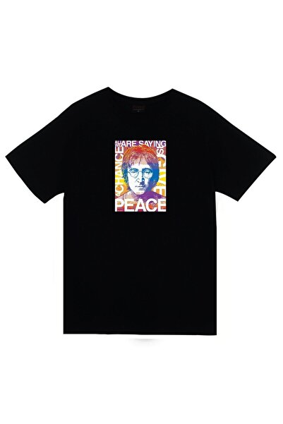 fame-stoned The Beatles Štampano Unisex 100% pamuk Crna T-shirt