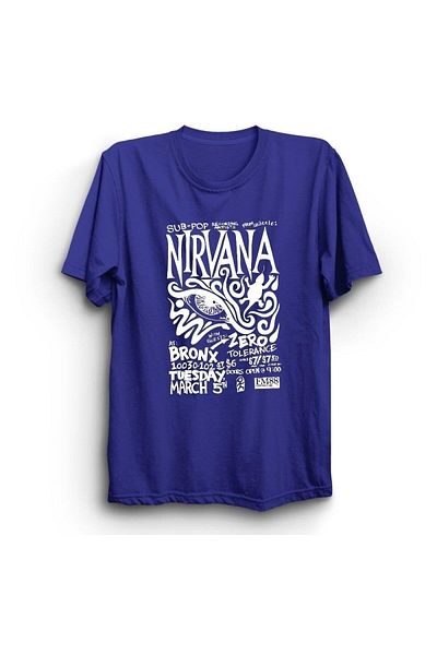 fame-stoned Μπλουζάκι Nirvana Printed Unisex 100% βαμβάκι