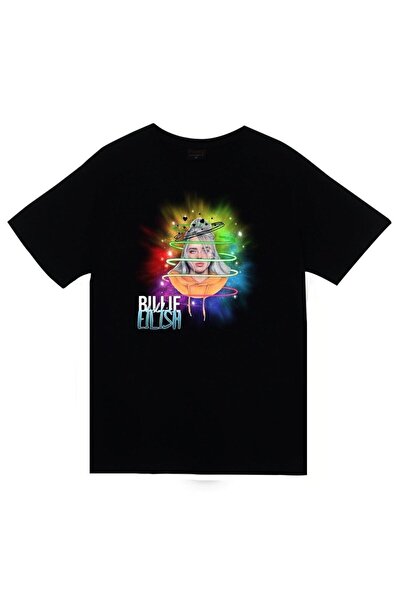 fame-stoned Billie Eilish majica sa printom, unisex, 100% pamuk, crna