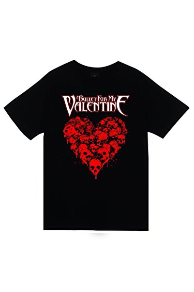 fame-stoned Bullet For My Valentine Printed Unisex 100% βαμβακερό μαύρο μπλου...