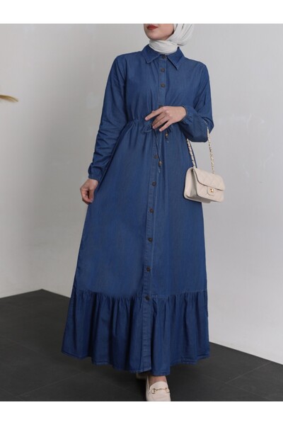 Modamorfo Džínové šaty Boydandan s dvojitou kapsou