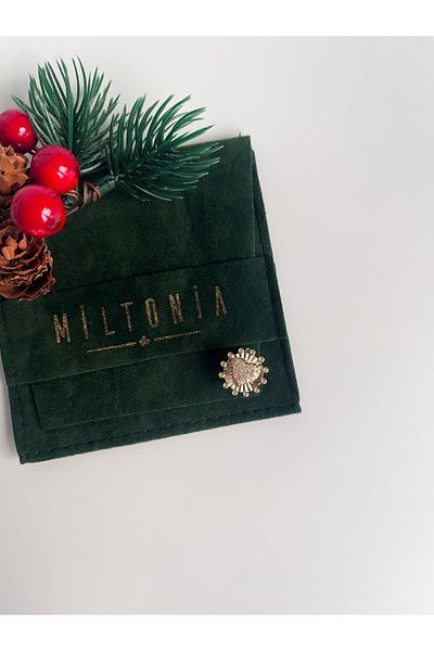 Miltonia Heart Ajda Charm Zircon Stone Charm