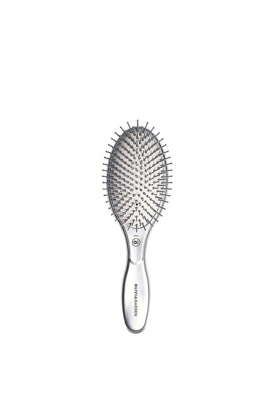 Olivia Garden Expert Care Oval Nylon Bristles Silver Fırça