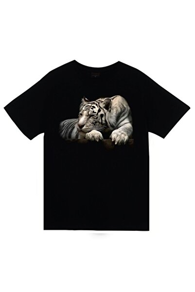 fame-stoned Kaplan Štampano Unisex 100% pamuk Crna T-shirt