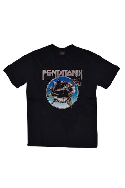 fame-stoned Unisex crni Pentatonix Štampano T-shirt