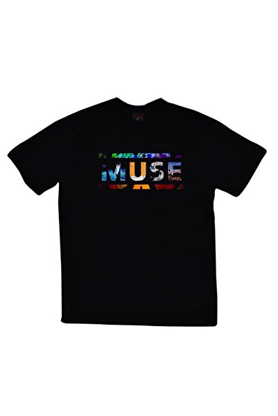 fame-stoned Muse majica sa printom, unisex, 100% pamuk, crna
