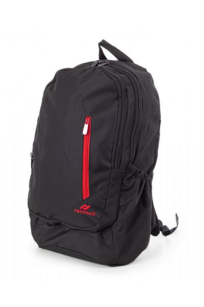 Pippa Bloom Black/Red Three-Eye School & Casual Backpack