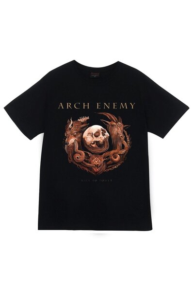 fame-stoned Μπλουζάκι Arch Enemy Printed Unisex 100% Cotton Μαύρο T-shirt