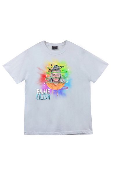 fame-stoned Μπλουζάκι Billie Eilish Printed Unisex 100% Cotton Λευκό T-shirt