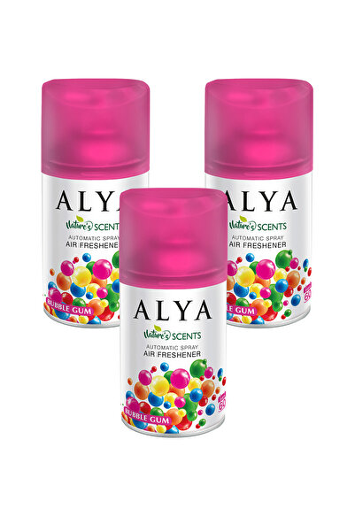 ALYA Nature's Scents Bubble Gum Oda Kokusu Yedek Makine Spreyi 250 ml x3 adet