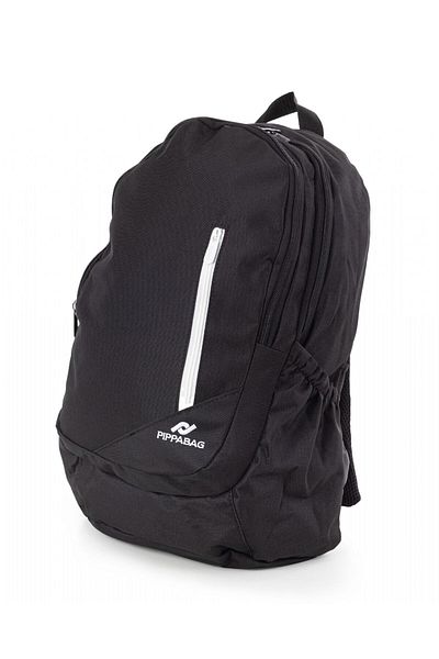 Pippa Bloom Black/White Three-Eye School & Casual Backpack