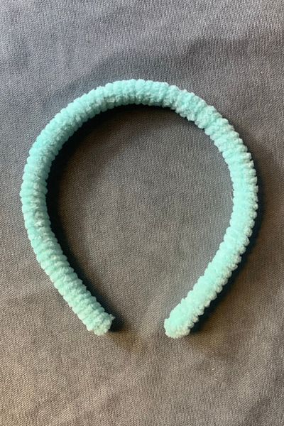Uretti - Fadime 1578 Geantă de miel turcoaz pentru fetiță tricotată manual / Cadou accesoriu de păr - 3 / 7 ani
