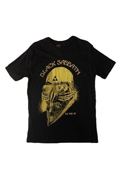 fame-stoned Black Sabbath Štampano Unisex 100% pamuk Crna T-shirt