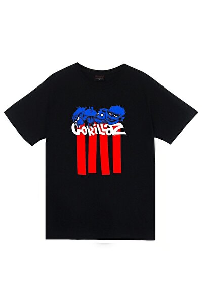 fame-stoned Gorillaz Štampano T-shirt