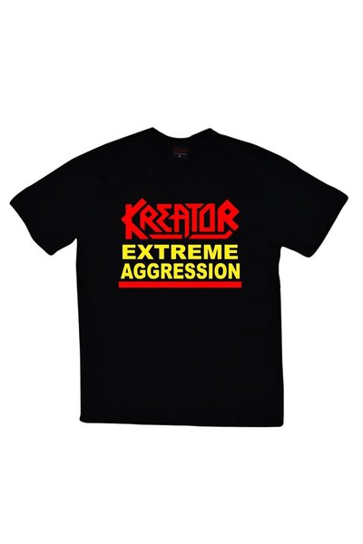 fame-stoned Kreator Štampano Unisex 100% pamuk Crna T-shirt