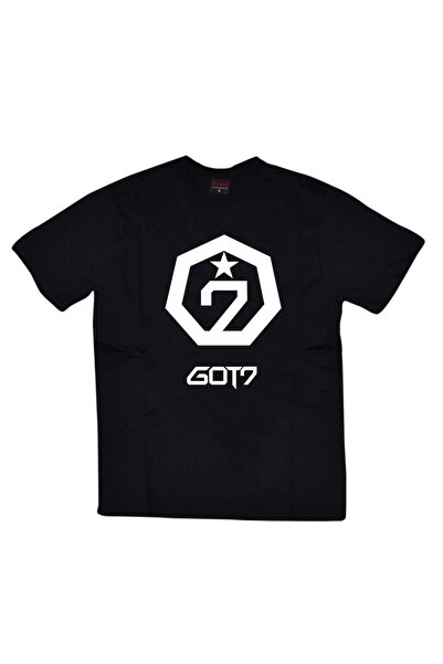 fame-stoned Unisex crna Got7 Štampano T-shirt