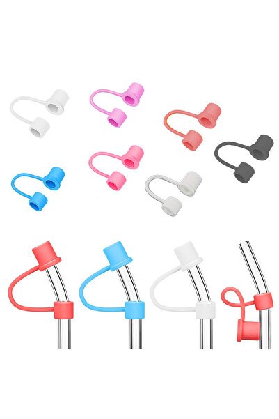 Microcase Yeti ve Stanley Termoslar için Esnek Silikon Pipet Ucu Koruma Kılıfı 8mm-AL4950
