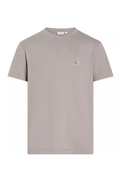 Calvin Klein Men's Grey T-Shirt - Cotton, Regular Fit, Round Neck, Short Sleeve J30J 327100 -Peo