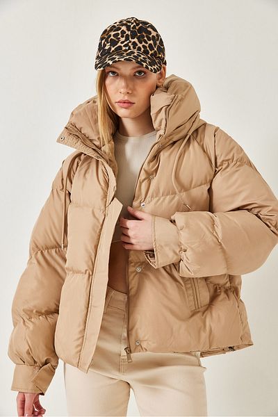 Bianco Lucci Women's Hooded Puffer Coat 2422 60451012