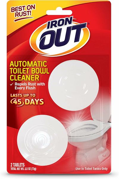 Iron Out منظف المرحاض الأوتوماتيكي، قطعتين.