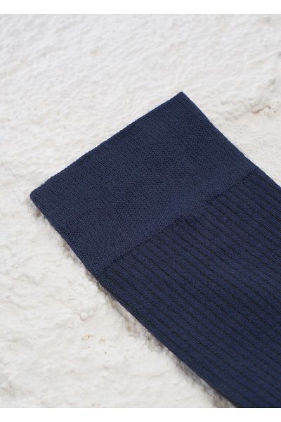 Boris Becker Navy Blue Color 12-Piece Bamboo Mixed Color Detailed Socks Set