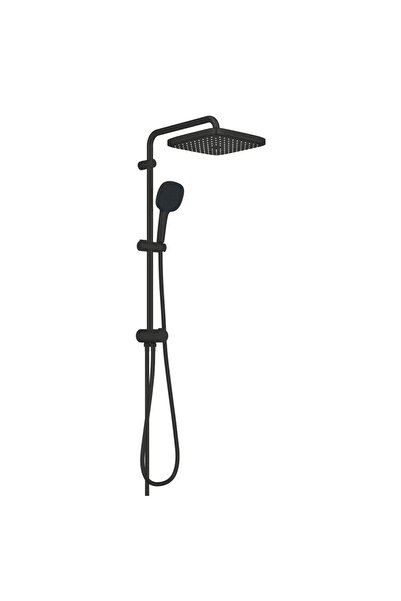 Grohe Tempesta System 250 Cube Duvar Bağlantılı, Divertörlü Duş Sistemi Mat Siyah - 269772431
