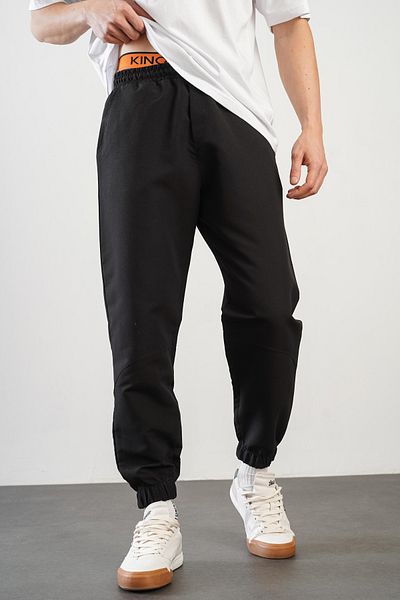 Butik TREND BIZ Ανδρικό παντελόνι Jogger με κανονική εφαρμογή με ελαστική μέση και πόδι