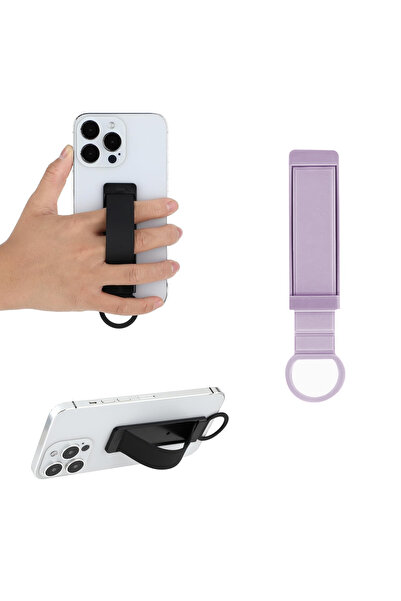 Microcase Telefonlar İçin Standlı ve Askılıklı El Parmak Tutucu-AL4939