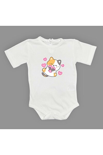Mnk Baby&Kids ملابس داخلية للأطفال من Heart Cat مطبوع بأكمام طويلة وقصيرة بدو...