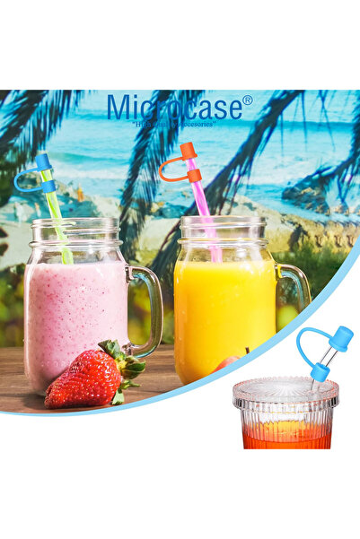 Microcase Yeti ve Stanley Termoslar için Esnek Silikon Pipet Ucu Koruma Kılıfı 8mm-AL4950