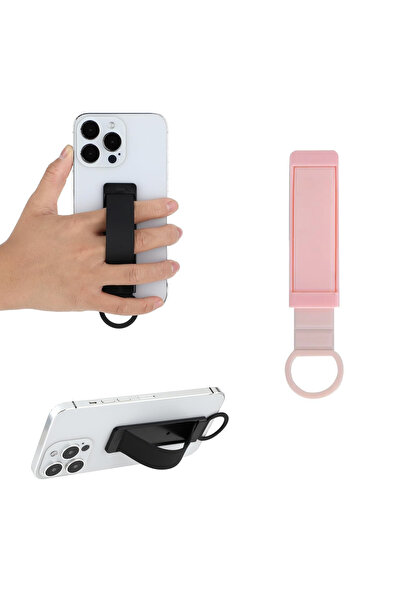 Microcase Telefonlar İçin Standlı ve Askılıklı El Parmak Tutucu-AL4939