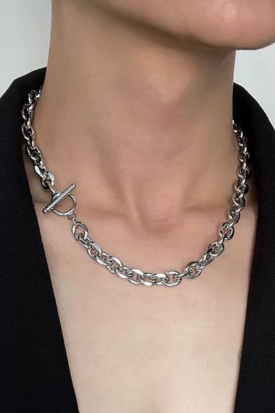Chavin Unisex Hip Hop Style 52cm Snap Chain Necklace - Ev55