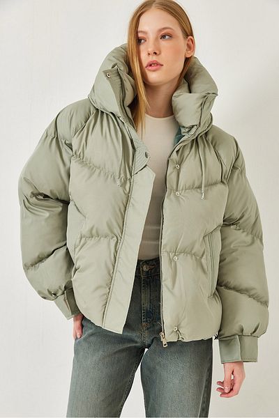 Bianco Lucci Women's Hooded Puffer Coat 2422 60451012