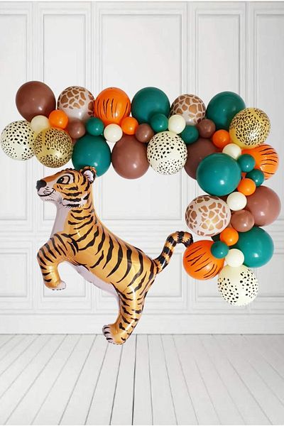 BİDOLUMUTLULUK Giraffe Themed Sage Balloon Bunch Party Celebration Entertainment